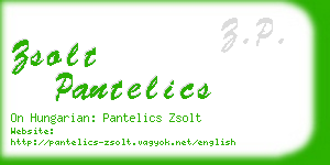 zsolt pantelics business card